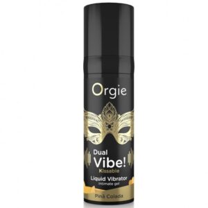 ORGIE – VIBE DUPLA! VIBRADOR LÍQUIDO BEIJÁVEL PIÑA COLADA 15 ML