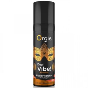 ORGIE – DUPLA VIBRAÇÃO! VIBRADOR LÍQUIDO BEIJÁVEL SEX ON THE BEACH 15 ML