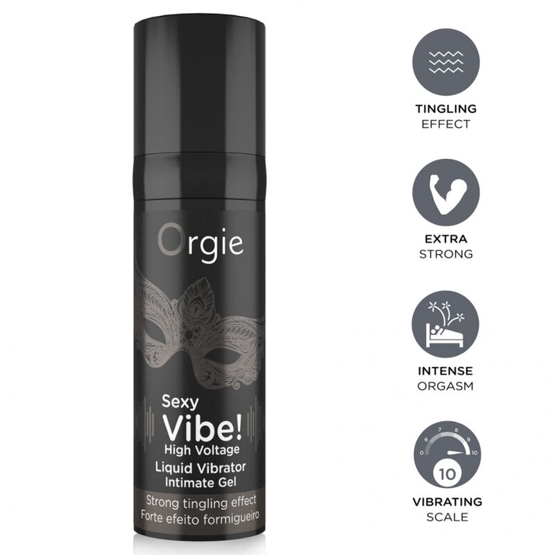 Mercadox ORGIE - VIBRAÇÃO SEXY! VIBRADOR LÍQUIDO EXTRA FORTE DE ALTA VOLTAGEM 15 ML