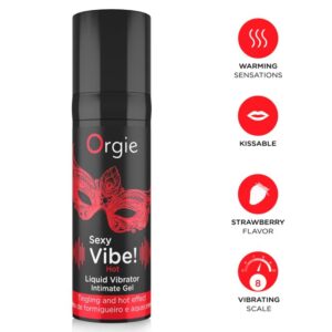 ORGIE – VIBRAÇÃO SEXY! VIBRADOR LÍQUIDO QUENTE E AQUECEDOR 15 ML