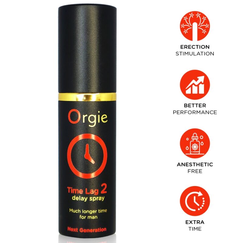 Mercadox ORGIE - SPRAY RETARDA TIME LAG 2 SEM ANESTÉSICO 10 ML