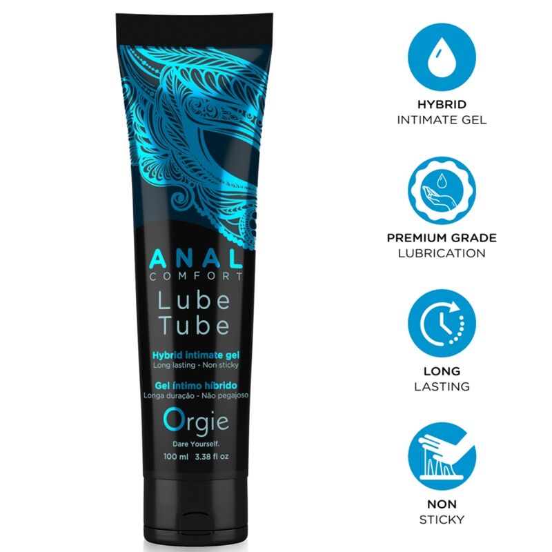 Mercadox ORGIE - LUBRIFICANTE ANAL CONFORT GEL ÍNTIMO HÍBRIDO PARA SEXO ANAL 100 ML