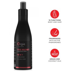 ORGIE – O ELIXIR SECRETO DA SEDUÇÃO 10 EM 1 LOÇÃO PARA CORPO E CABELO 200 ML