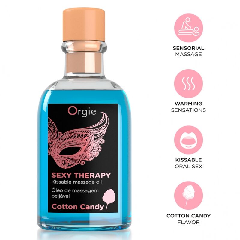 Mercadox ORGIE - MASSAGEM LABIAL COM ALGODÃO DOCE BEIJÁVEL - CONJUNTO DE MASSAGEM 100 ML