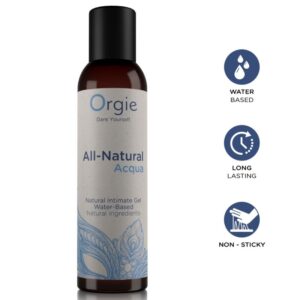 ORGIE – GEL ÍNTIMO 100% NATURAL À BASE DE ÁGUA 150 ML
