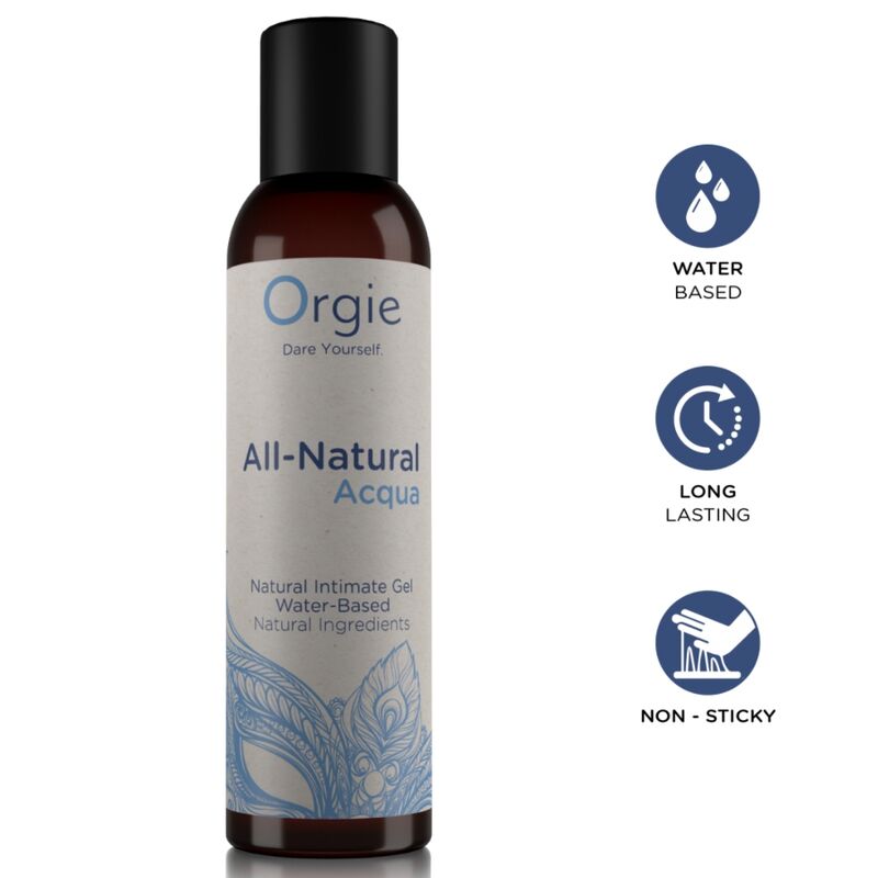 Mercadox ORGIE - GEL ÍNTIMO 100% NATURAL À BASE DE ÁGUA 150 ML