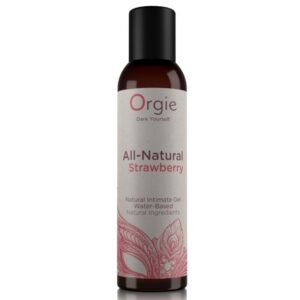 ORGIE – GEL ÍNTIMO À BASE DE ÁGUA DE MORANGO TOTALMENTE NATURAL 150 ML