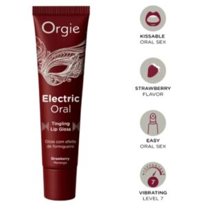 ORGIE – BRILHO LABIAL ORAL ELÉTRICO COM SENSAÇÃO DE FORMIGAMENTO 15ML