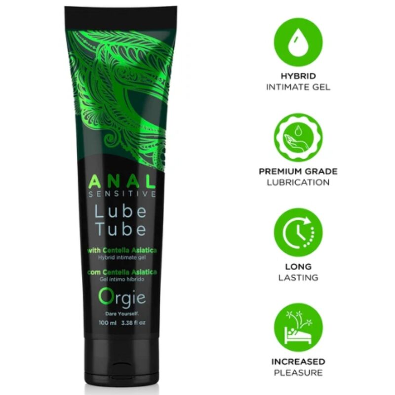 Mercadox ORGIE - LUBRIFICANTE ANAL SENSITIVE GEL ÍNTIMO HÍBRIDO PARA SEXO ANAL 100 ML