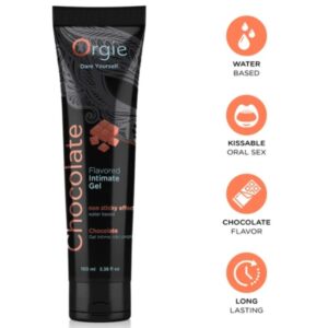 ORGIE – LUBRIFICANTE EM TUBO CHOCOLATE BEIJÁVEL GEL ÍNTIMO À BASE DE ÁGUA 100 ML