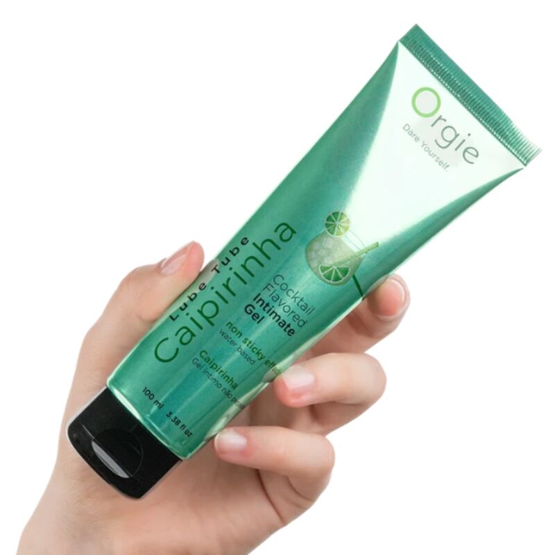 ORGIE - LUBRIFICANTE EM TUBO COQUETEL CAIPIRINHA GEL ÍNTIMO À BASE DE ÁGUA BEIJÁVEL 100 ML - Image 3