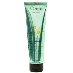 ORGIE – LUBRIFICANTE EM TUBO COQUETEL CAIPIRINHA GEL ÍNTIMO À BASE DE ÁGUA BEIJÁVEL 100 ML