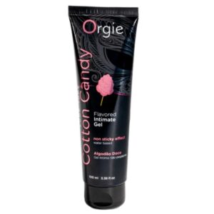 ORGIE – LUBRIFICANTE EM TUBO COM AROMA DE ALGODÃO DOCE, BEIJÁVEL, GEL ÍNTIMO À BASE DE ÁGUA, 100 ML