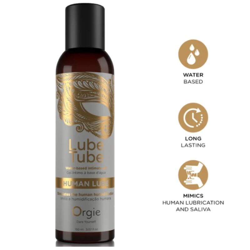 Mercadox ORGIE - LUBRIFICANTE HUMAN LUBRIFICANTE GEL ÍNTIMO À BASE DE ÁGUA 150 ML
