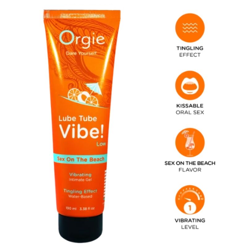 Mercadox ORGIE - LUBRIFICANTE VIBRADOR! SEXO NA PRAIA GEL ÍNTIMO BEIJÁVEL LEVE FORMIGAMENTO 100 ML