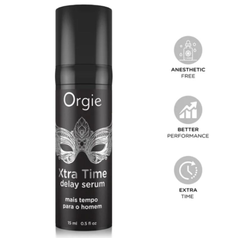 Mercadox ORGIE - XTRA TIME SILICONE DELAY SERUM SEM ANESTÉSICO 15 ML