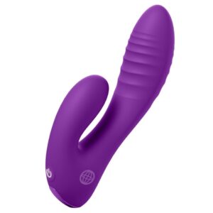 FANTASY FOR HER – VIBRADOR SECRET LOVER DE PONTOS DUPLOS PARA CLITÓRIS, RECARREGÁVEL, ROXO