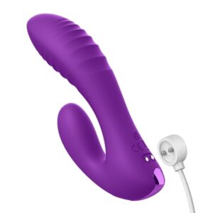 FANTASY FOR HER – VIBRADOR SECRET LOVER DE PONTOS DUPLOS PARA CLITÓRIS, RECARREGÁVEL, ROXO