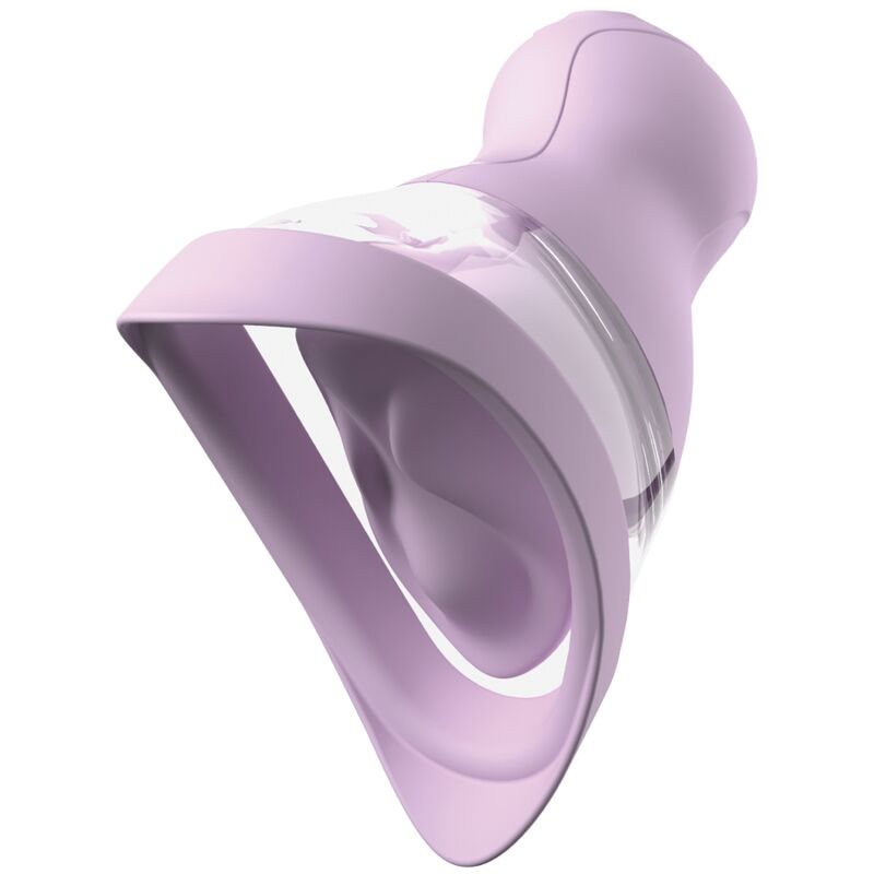 Mercadox FANTASY FOR HER - VELOURA TOUCH PLEASURE PUMP BOMBA ÍNTIMA COM SUCÇÃO E VIBRAÇÃO ROXA