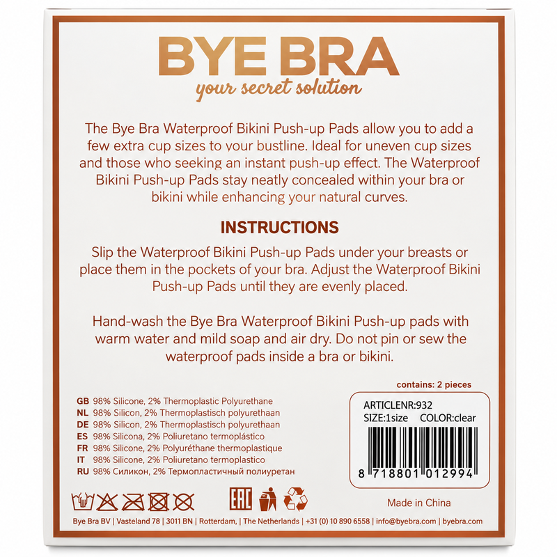 BYE-BRA - PADS PUSH-UP IMPERMEÁVEIS - Image 5