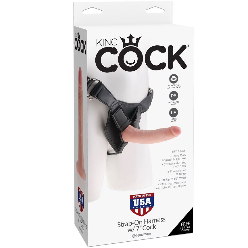 Mercadox KING COCK - HARNESS COM PÊNIS REALISTA 17