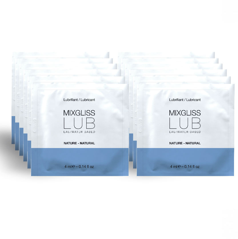 Mercadox MIXGLISS - LUBRIFICANTE NATURAL BASE DE GUA 12 DOSE ÚNICA 4 ML