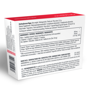Andropharma Vigor – Suplemento alimentar à base de ervas para a libido masculina