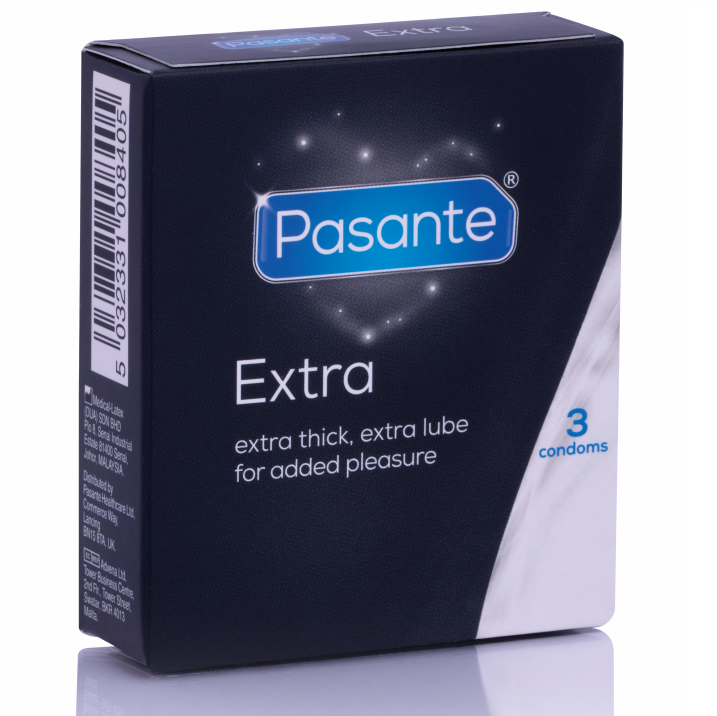 Mercadox PASANTE - PRESERVATIVO EXTRA EXTRA GROSSO DE 3 UNIDADES
